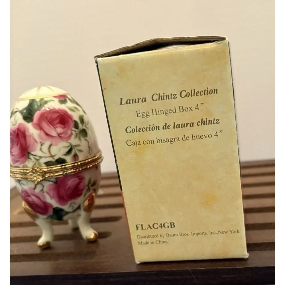 Formalities Laura Chintz Collectible Hinged Egg